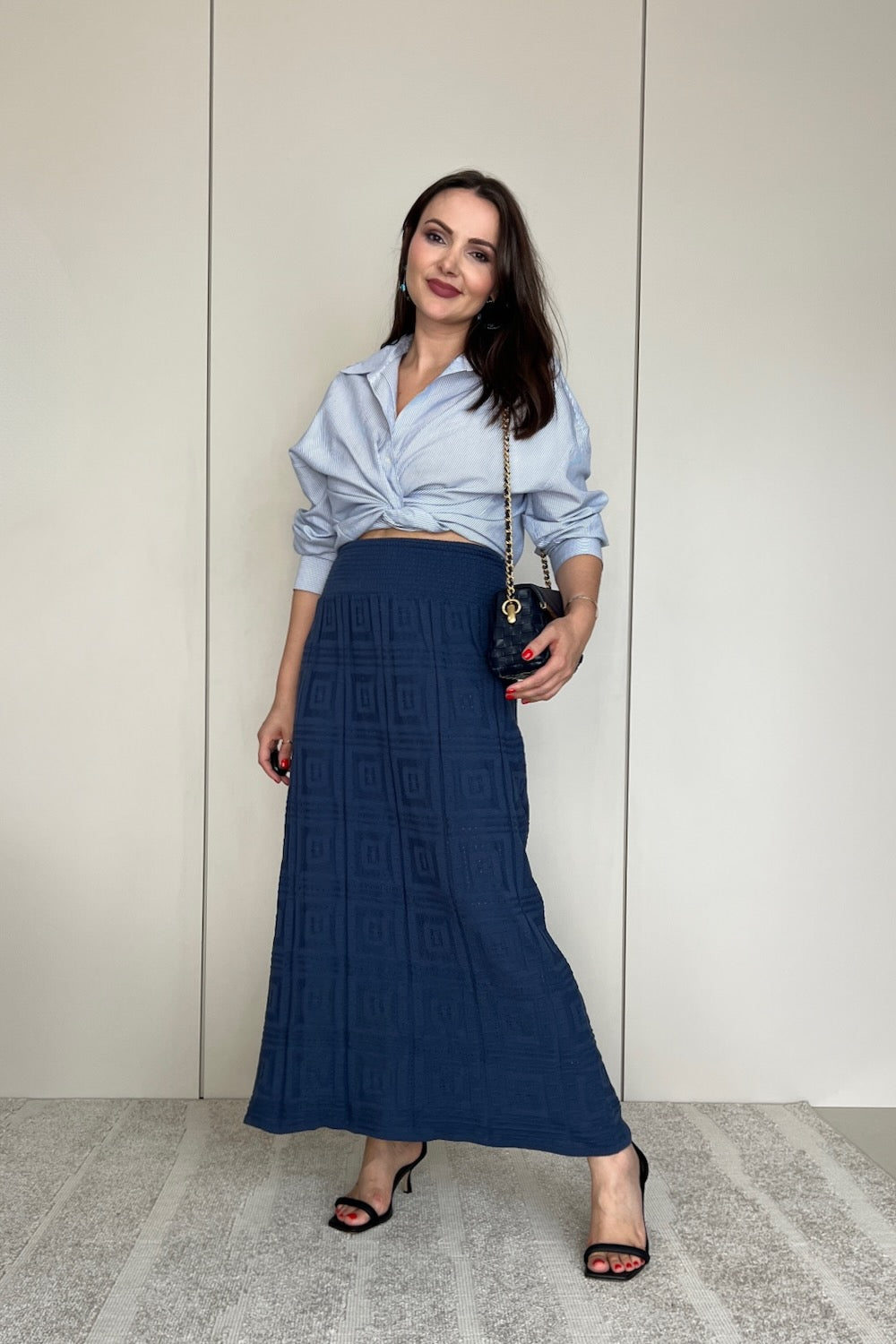 Vestido tricot trabalhado - Camila