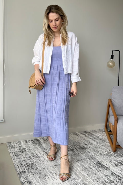 Vestido tricot trabalhado - Camila