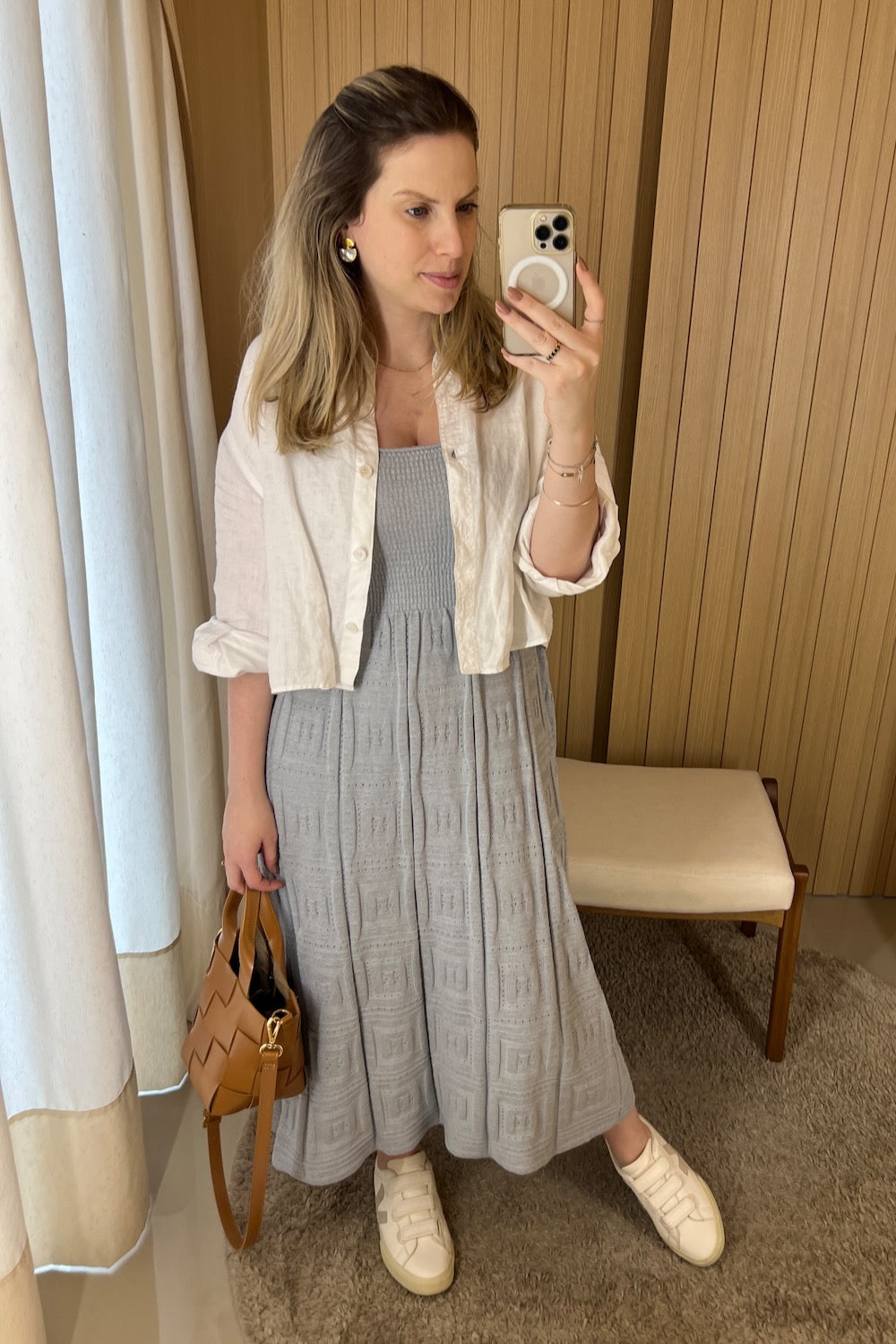 Vestido tricot trabalhado - Camila