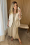 Vestido em Tricot - Catarina com decote quadrado e modelagem evasê