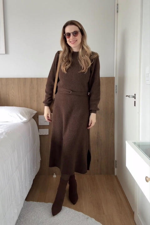 Vestido Midi em Tricot - Talita