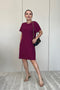 Vestido Tricot - Capri com decote redondo e modelagem evasê