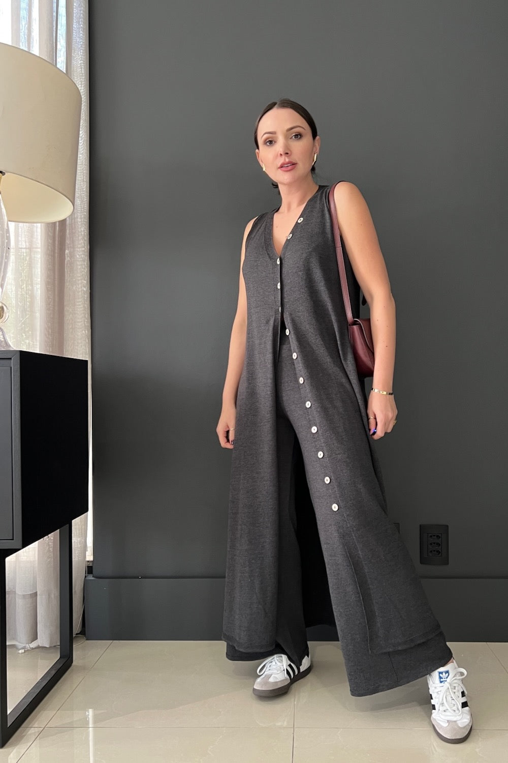 Vestido Tricot com Abertura - Piú Versatile by Ali