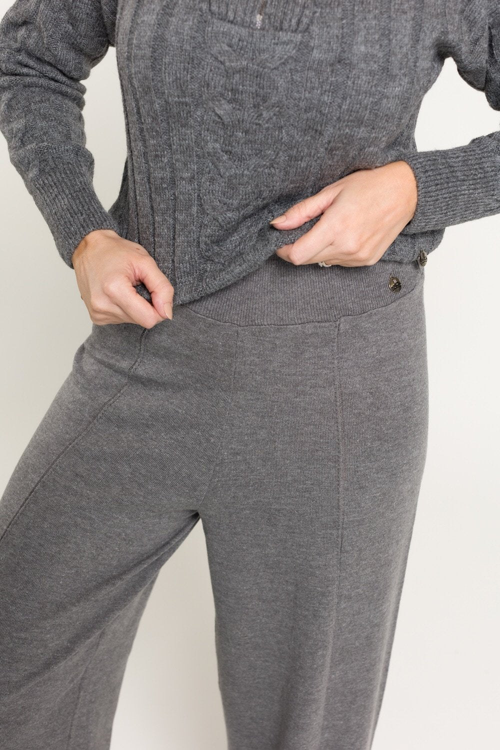 Calça Tricot Pantalona Lia