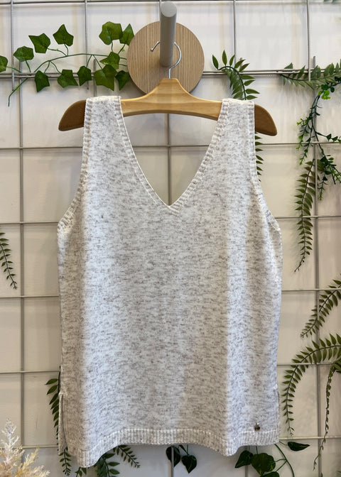 Blusa Regata Tricot - Santorini com decote V