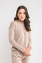 Blusa Tricot Capuz - Catarina com modelagem ampla