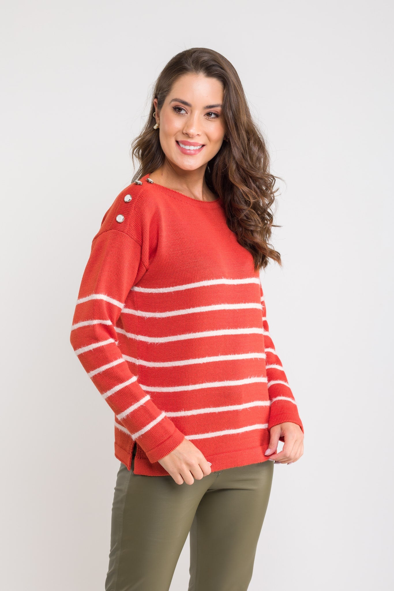 Blusa Tricot Listrada - Lívia