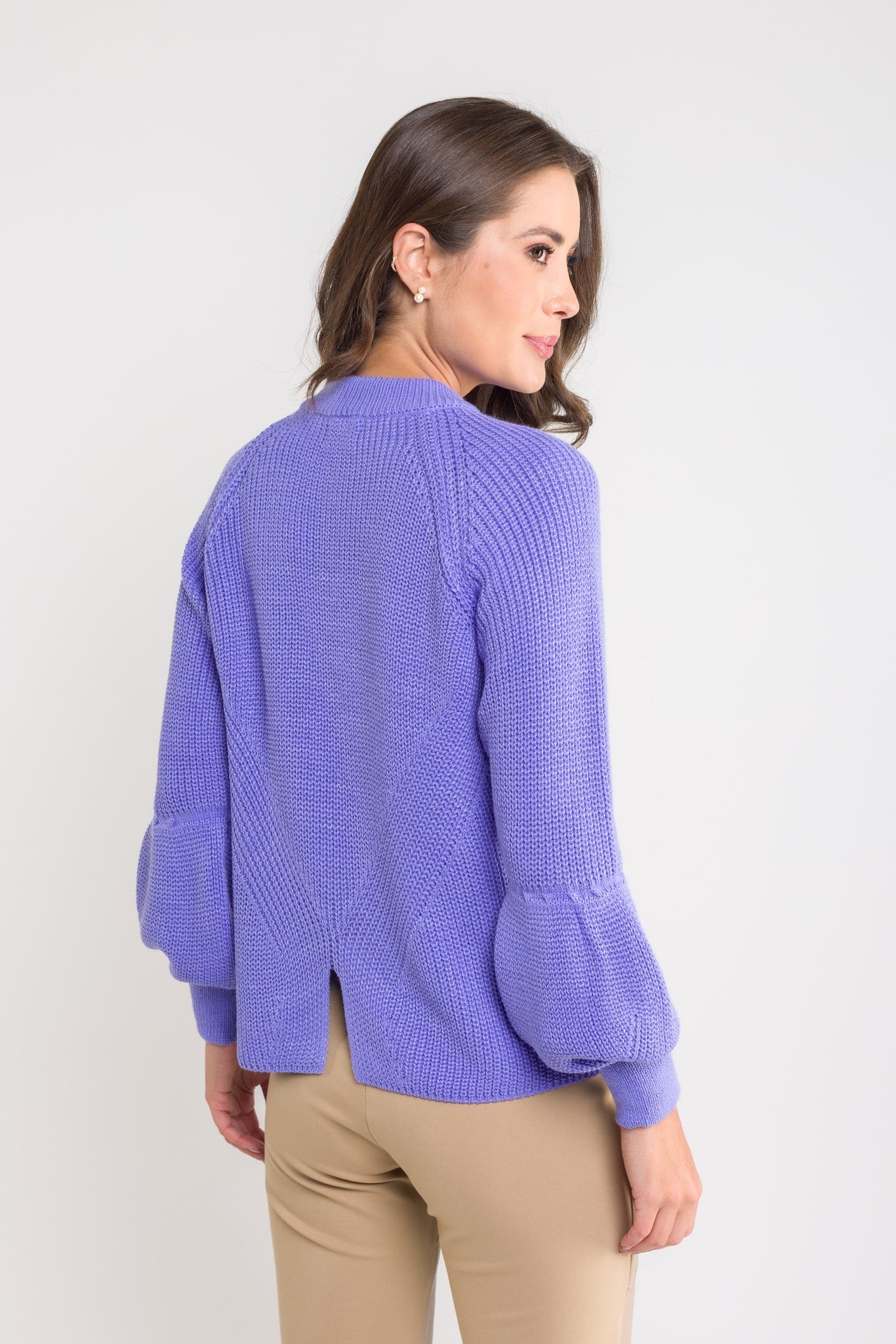 Blusa Tricot Manga Bufante - Ester