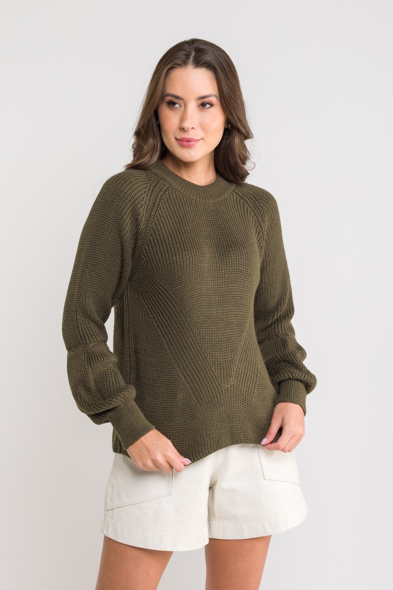 Blusa Tricot Manga Bufante - Ester