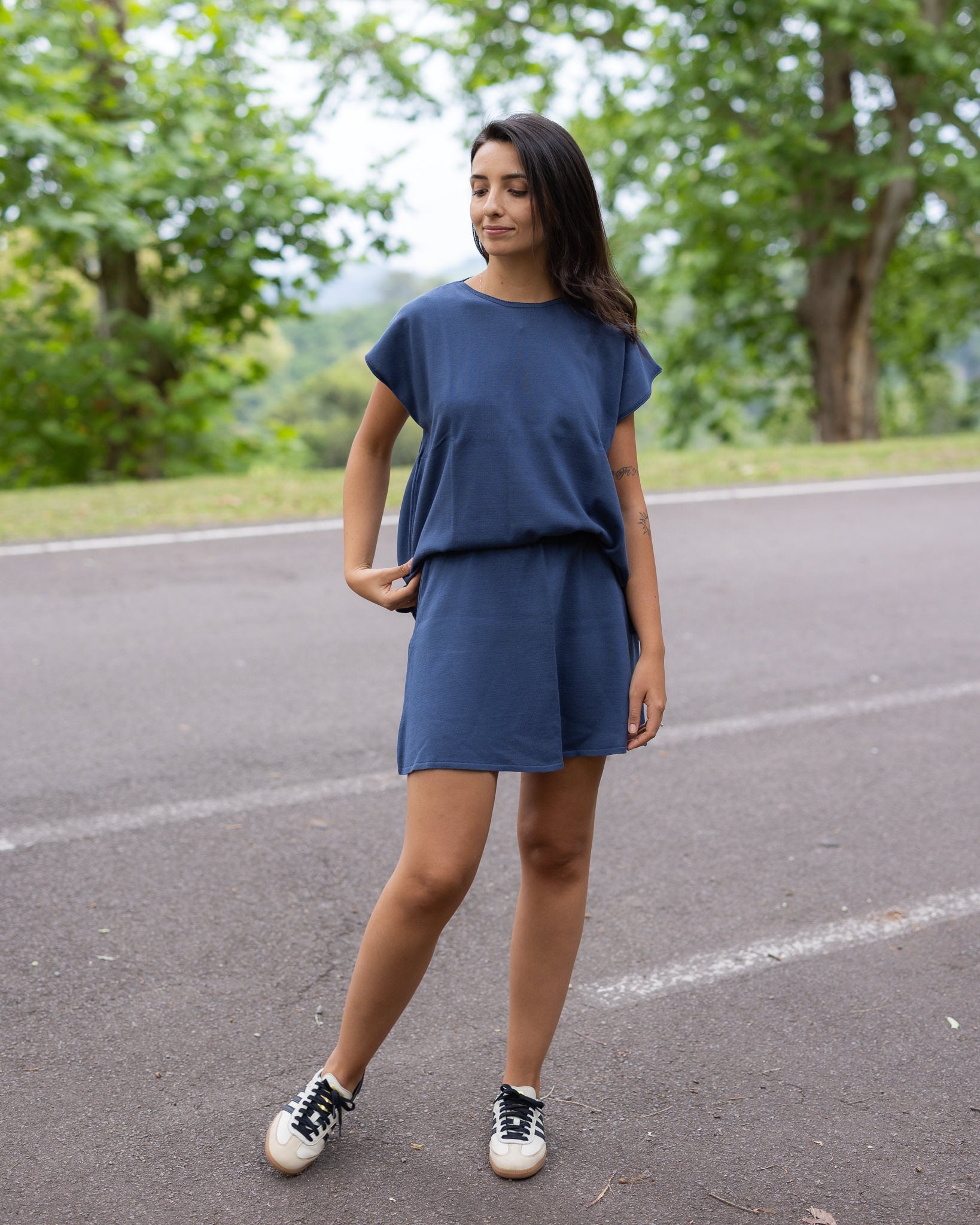 Conjunto em Tricot - Cris ( Minissaia + Colete)