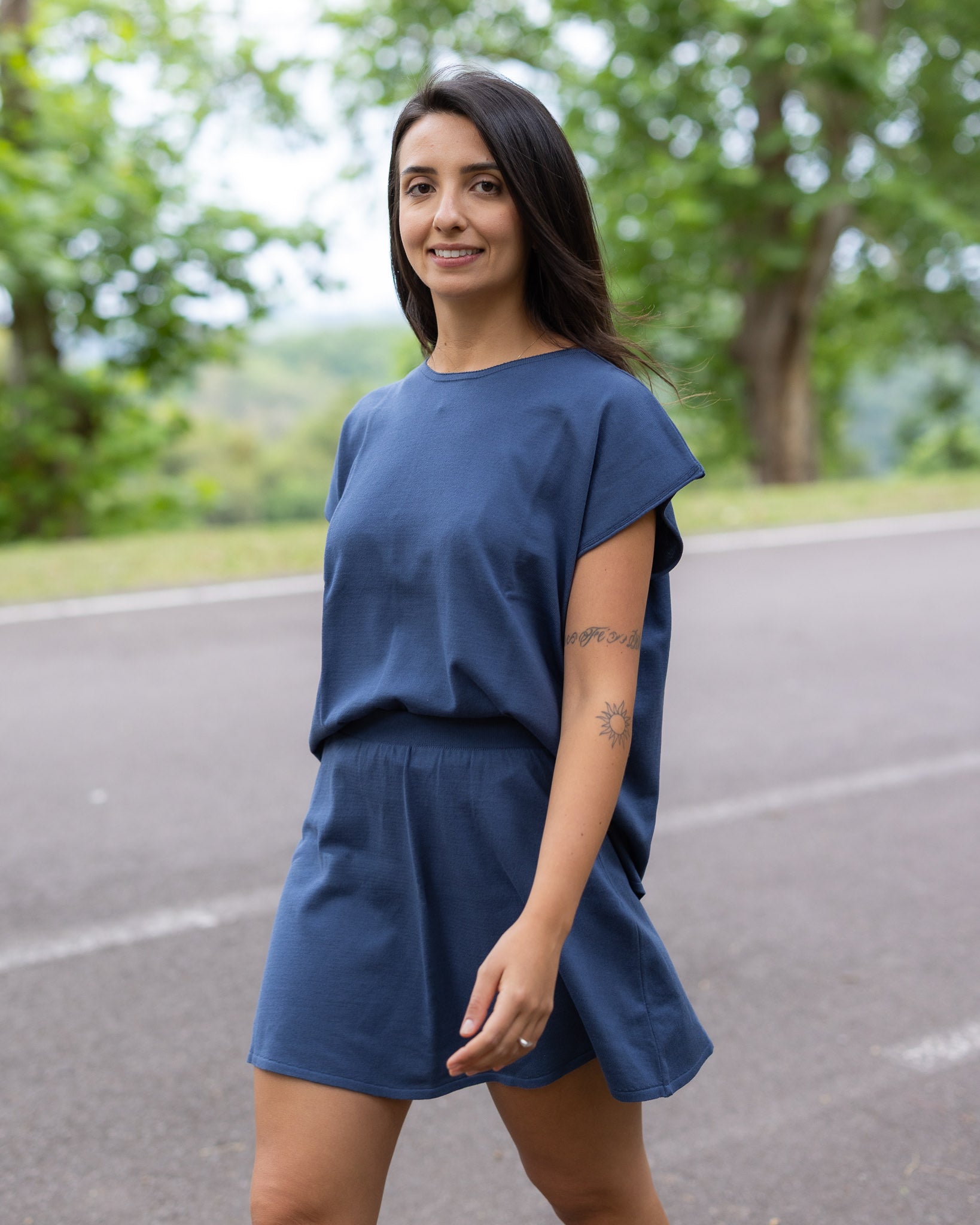 Conjunto em Tricot - Cris ( Minissaia + Colete)