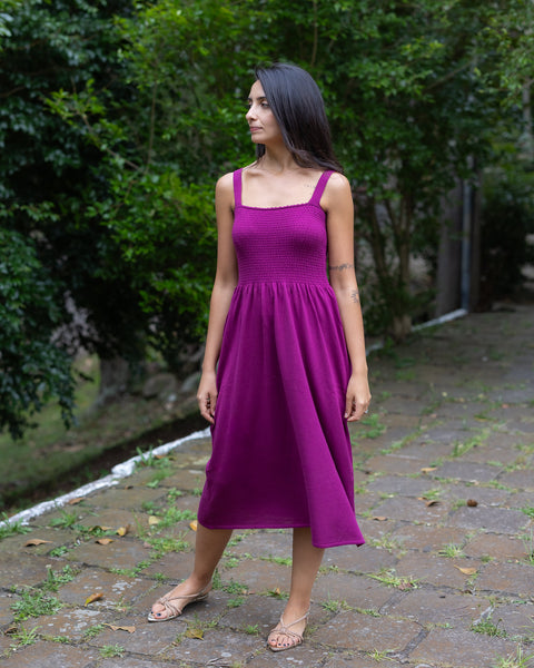 Vestido em Tricot - Jaque com modelagem ampla