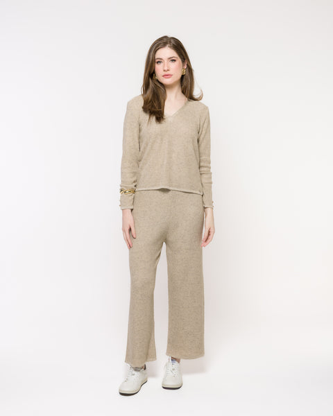 Blusa em Tricot decote V - Florença