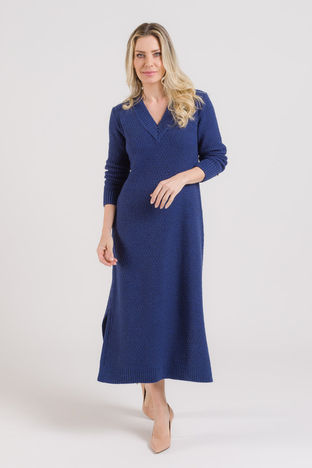 Vestido Midi em Tricot  - Aurora