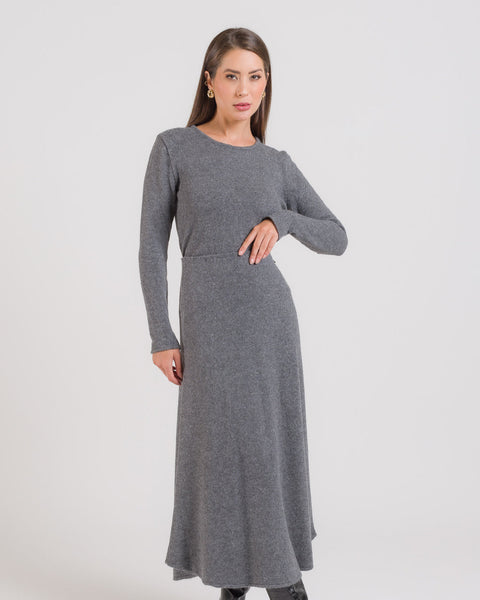 Blusa Tricot Básica - Londres com decote redondo