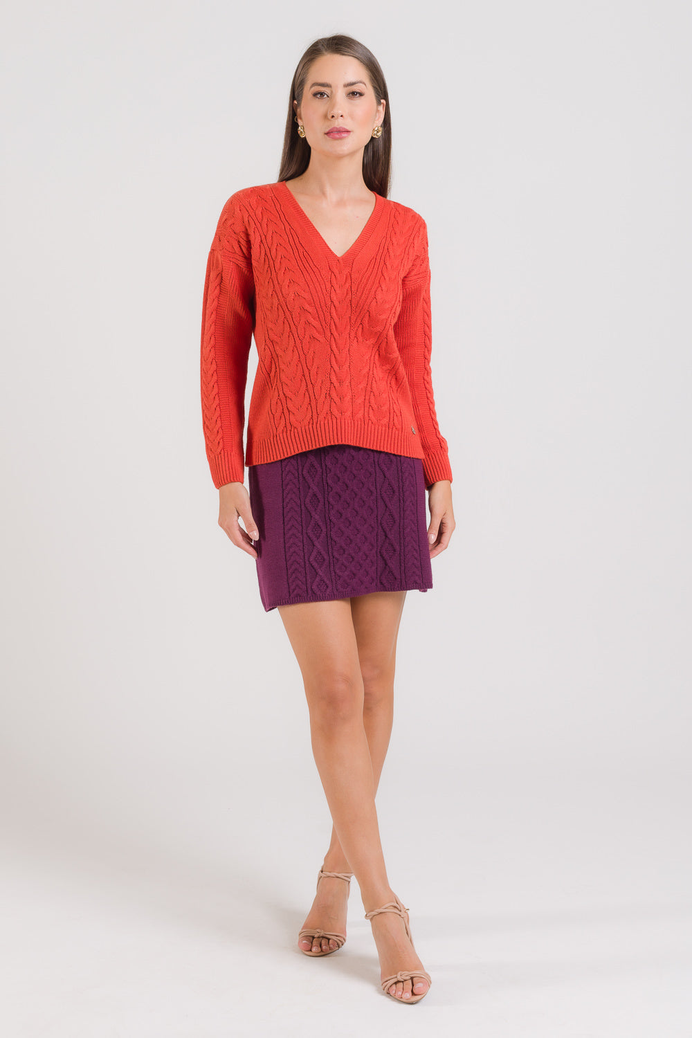 Minissaia em tricot com Tranças - Antônia