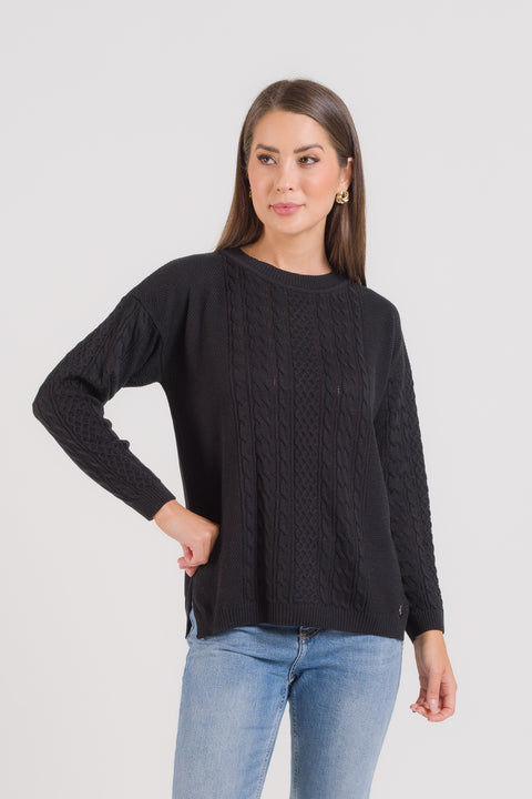 Blusa em Tricot ampla - Sonia com modelagem ampla