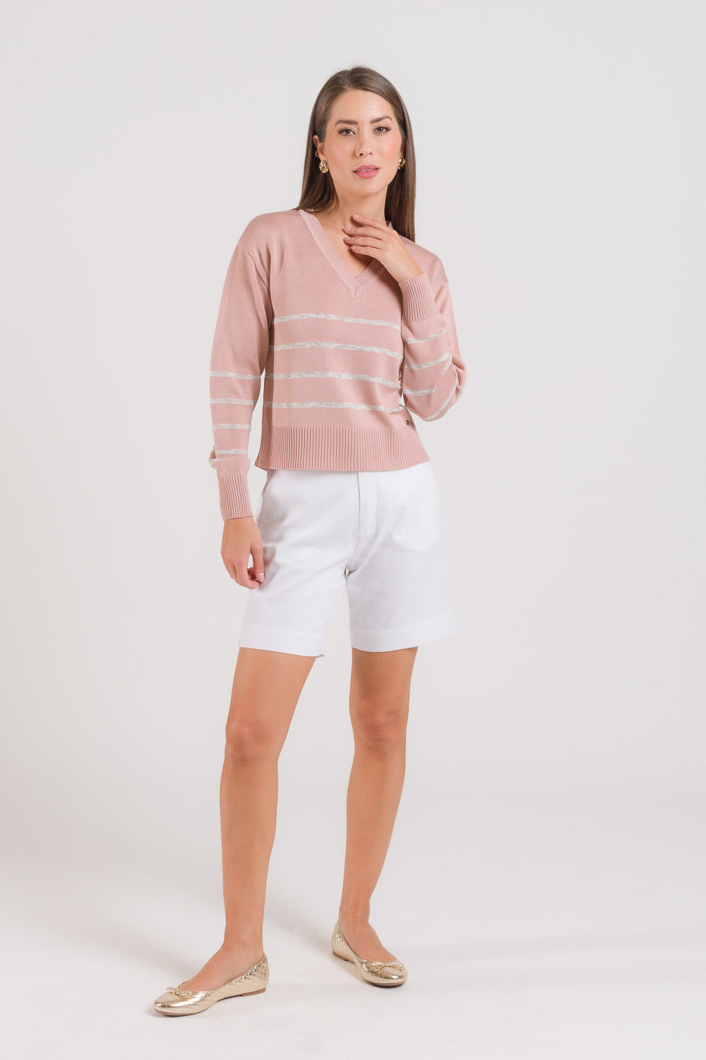 Blusa em Tricot Listrada - Antonella