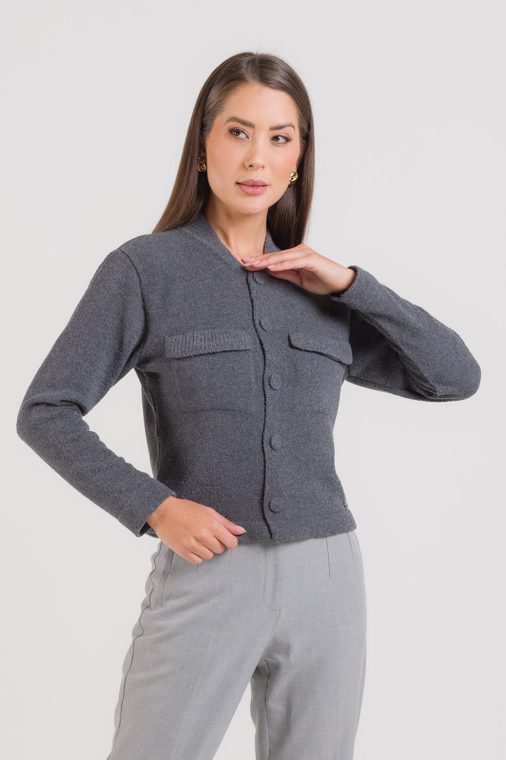 Casaco Bomber em Tricot - Flavia