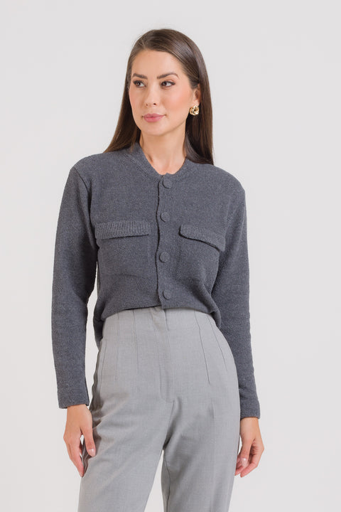 Casaco Bomber em Tricot - Flavia