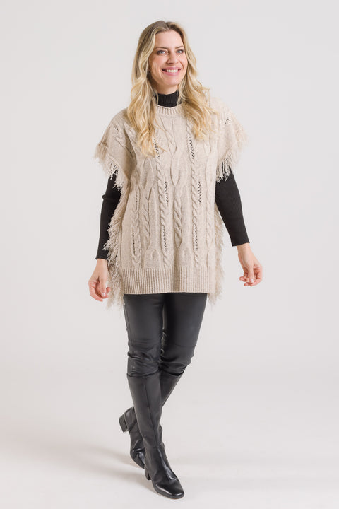Colete em Tricot com Franjas - Miriam