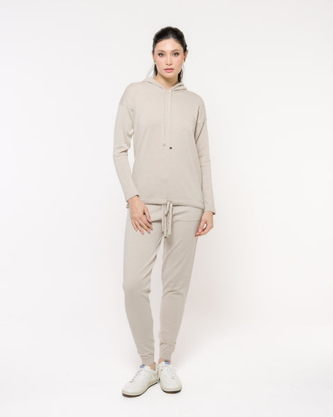 Conjunto em Tricot Catarina (Blusa Capuz + Calça)