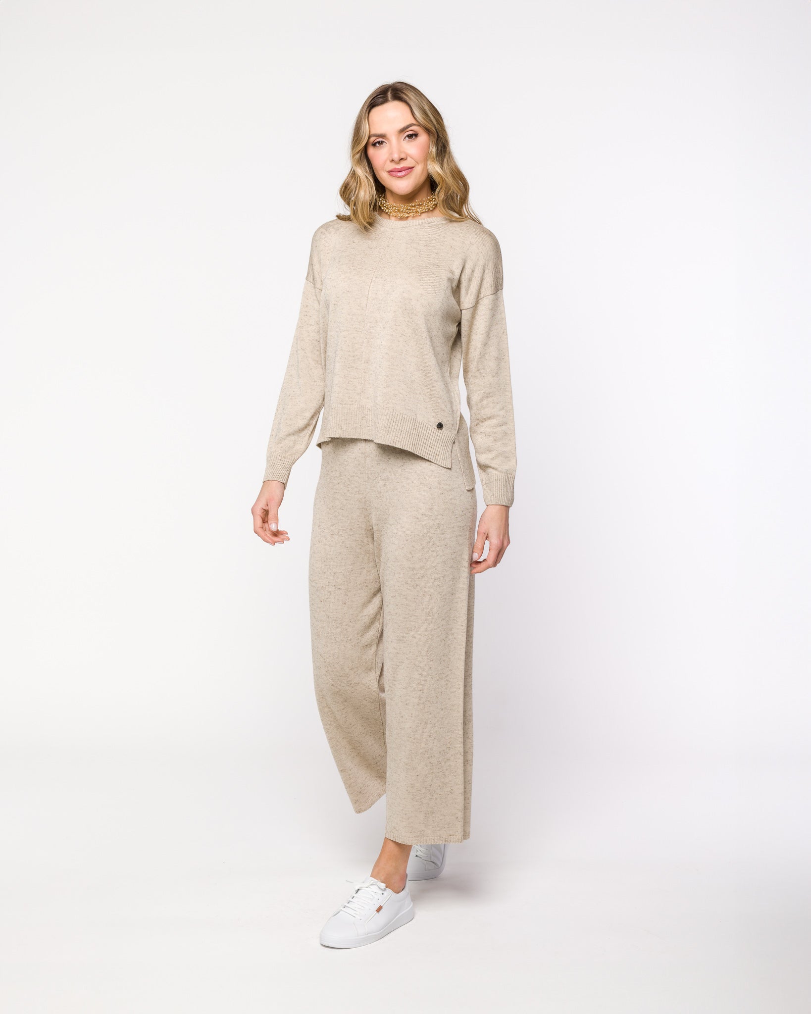 Blusa em Tricot com Nervura Frontal -  Valéria