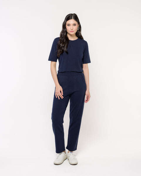 T-shirt em Tricot - Elisa com decote redondo e modelagem ampla
