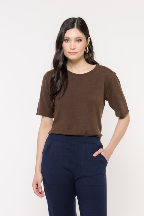T-shirt em Tricot - Elisa