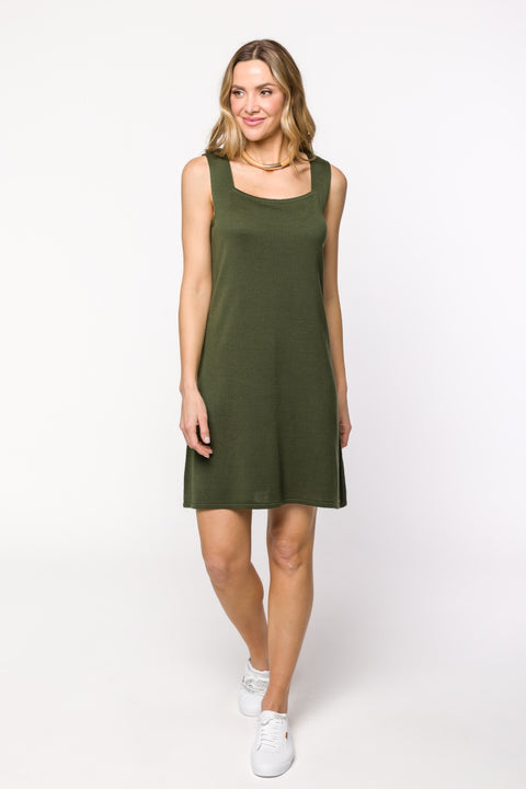 Vestido Amanda - Tubinho decote quadrado