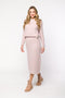 Saia em Tricot com Fenda - Bianca com comprimento midi