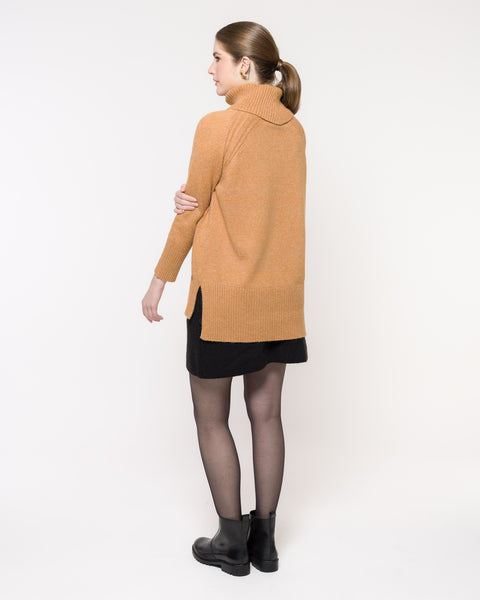 Maxi Pull em Tricot - Maria com gola alta