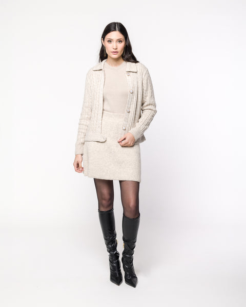 Blusa básica em Tricot - Amália com decote redondo