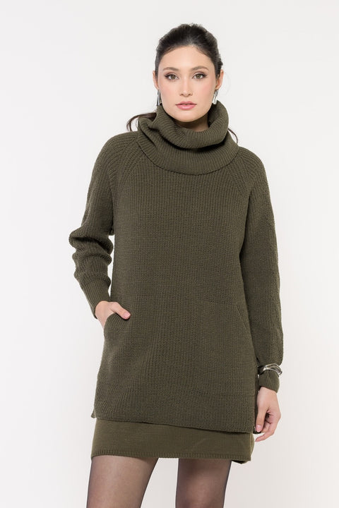 Maxi Pull em Tricot com Bolsos - Brenda