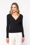 Blusa Tricot Transpassada - Cecília