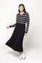 Blusa em Tricot Listrada - Lorena com decote redondo