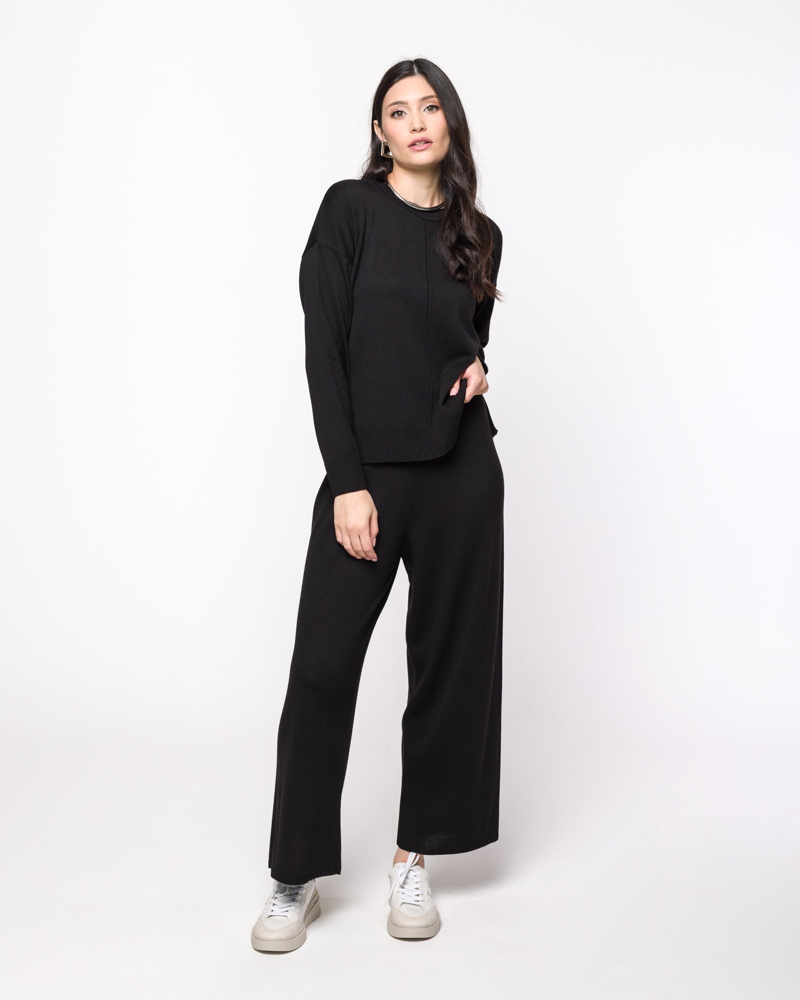 Calça Reta em Tricot - Milena