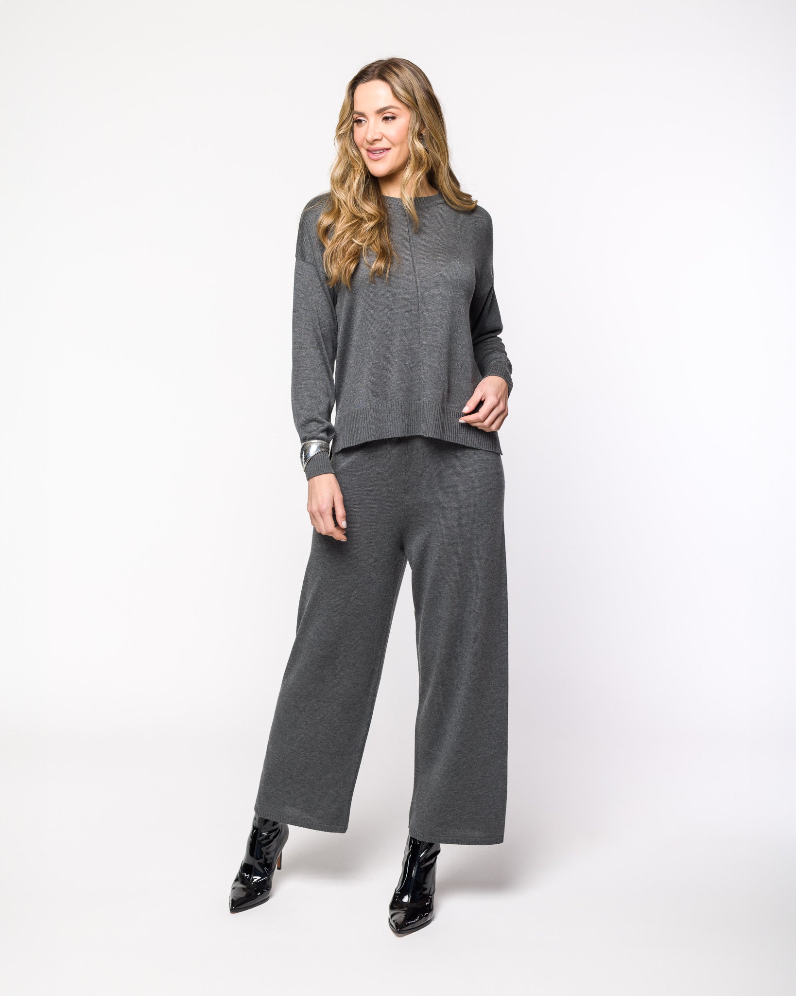 Calça Reta em Tricot - Milena