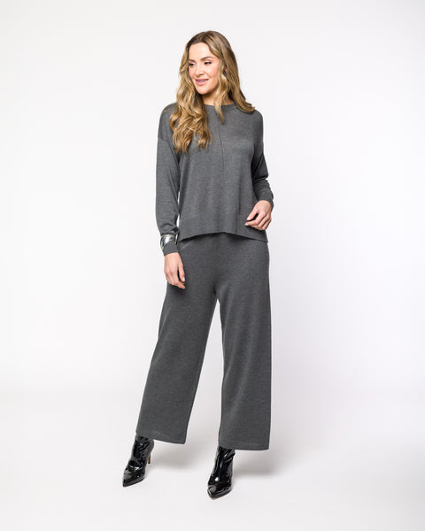 Calça Reta em Tricot - Milena