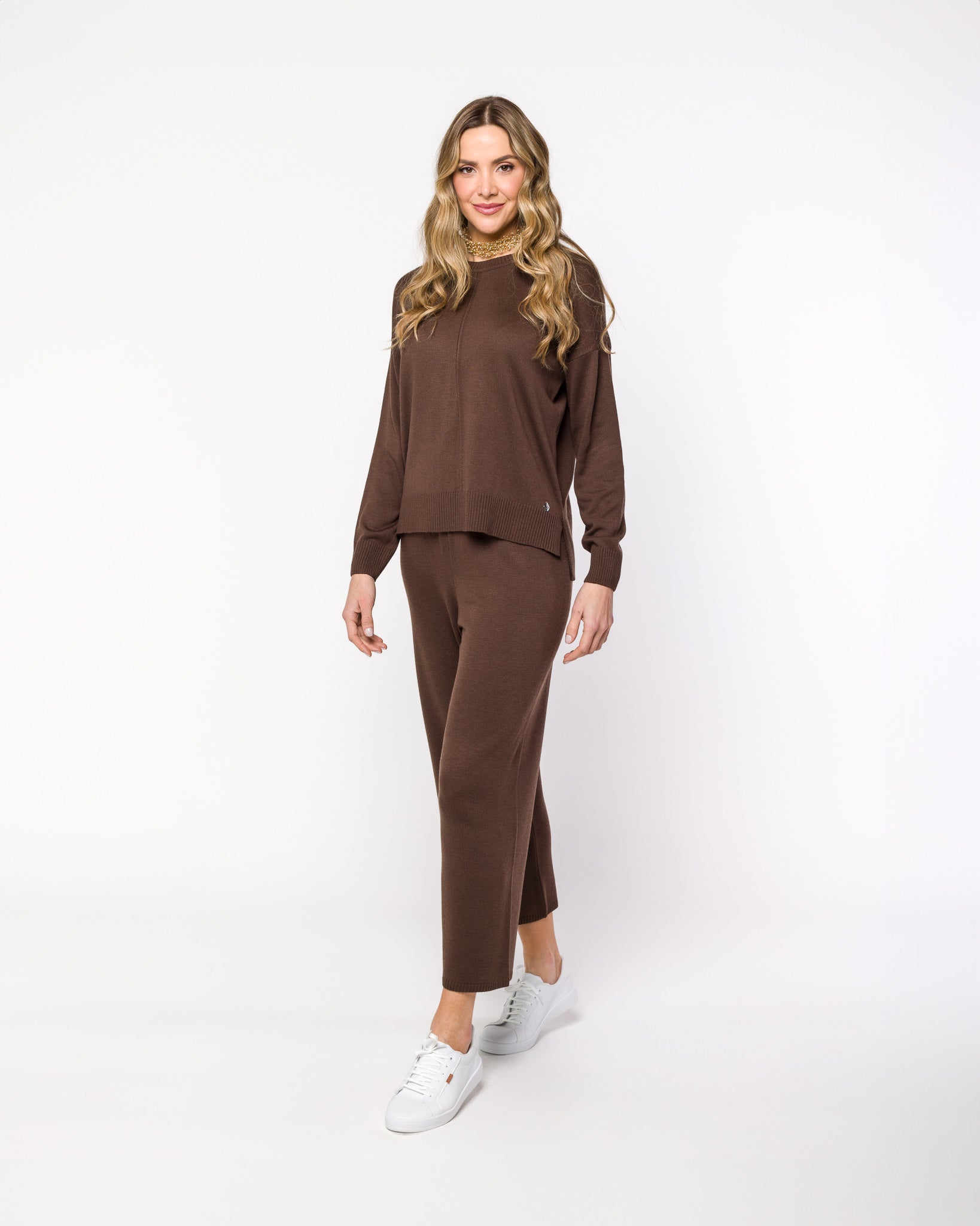 Blusa em Tricot com Nervura Frontal -  Valéria