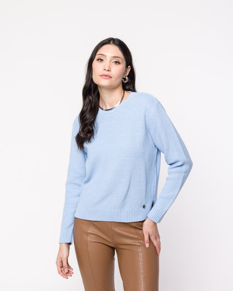 Blusa em Tricot - Melissa com gola redonda