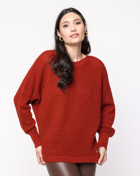 Blusa em Tricot Ampla - Lauren com modelagem ampla
