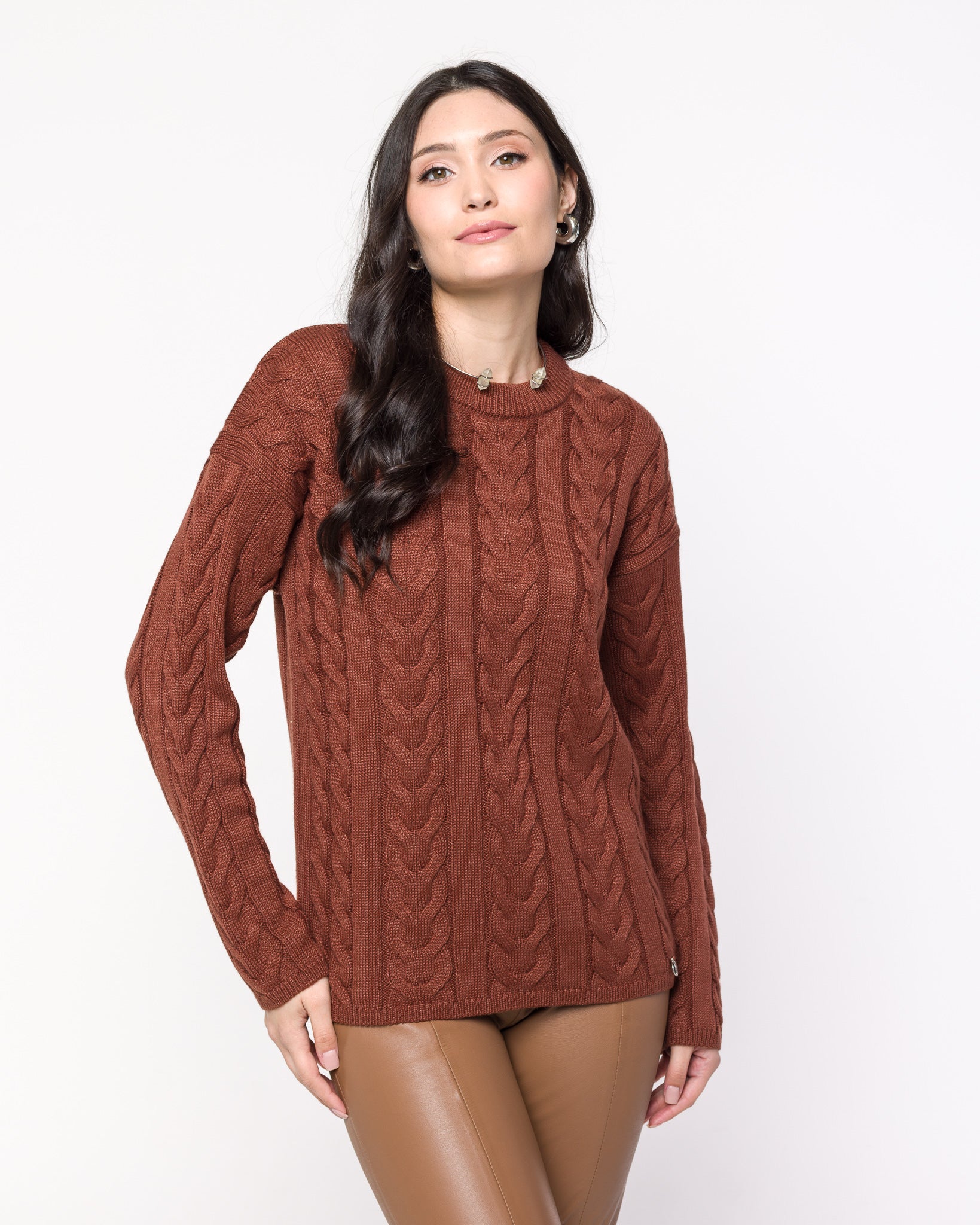 Blusa em Tricot com Tranças - Cristina