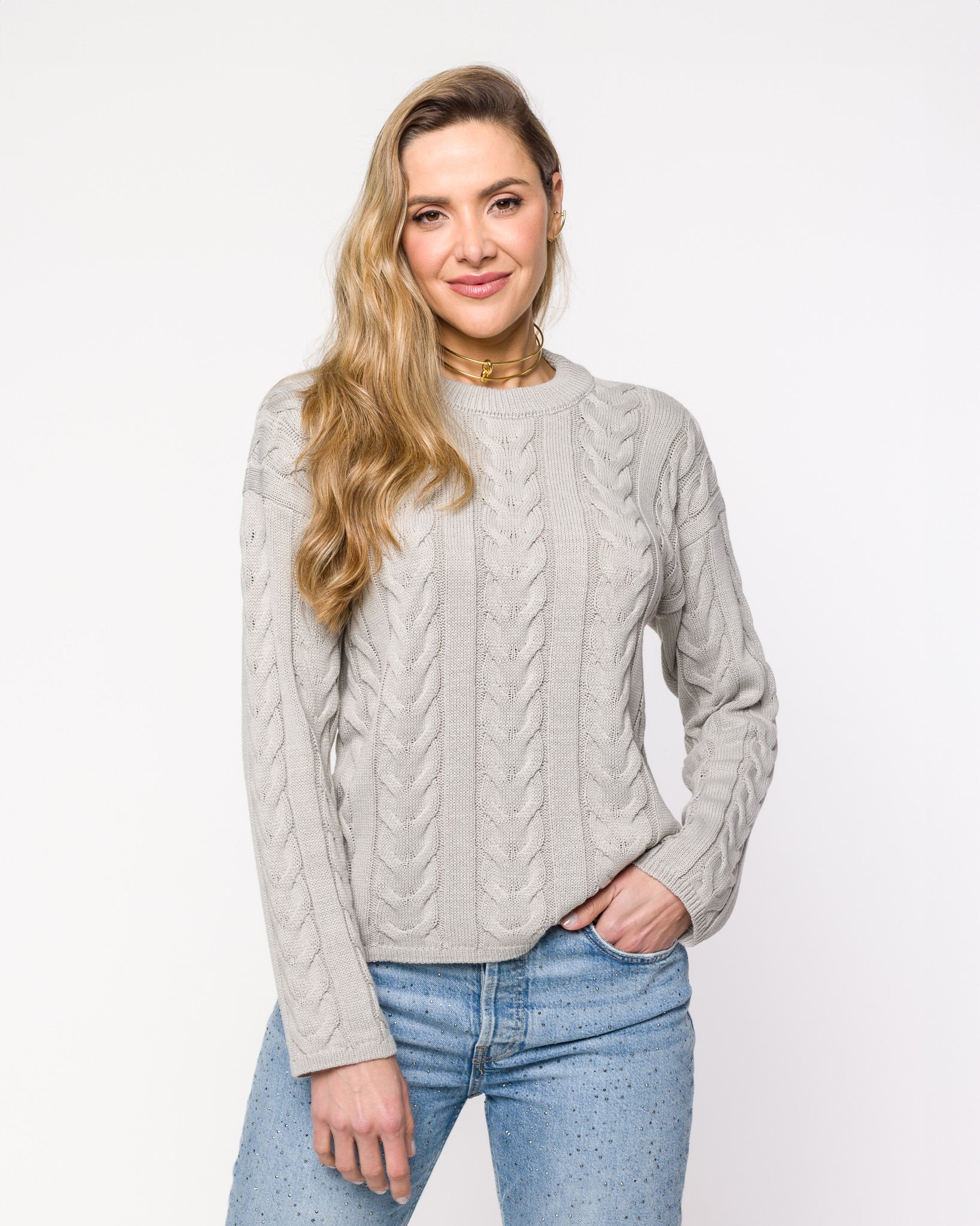 Blusa em Tricot com Tranças - Cristina