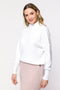 Blusa Tricot Gola Chaminé - Yasmin com modelagem ampla