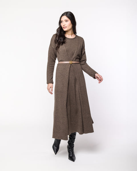 Casaco Tricot Longo - Londres com modelagem ampla e botões