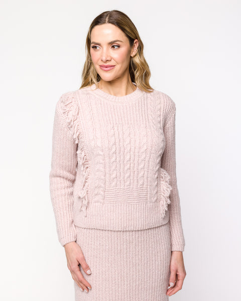Blusa em Tricot com Franjas e Tranças - Iolanda