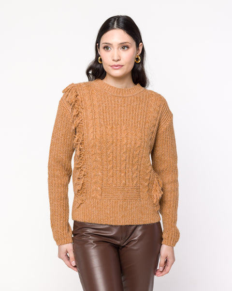 Blusa em Tricot com Franjas e Tranças - Iolanda