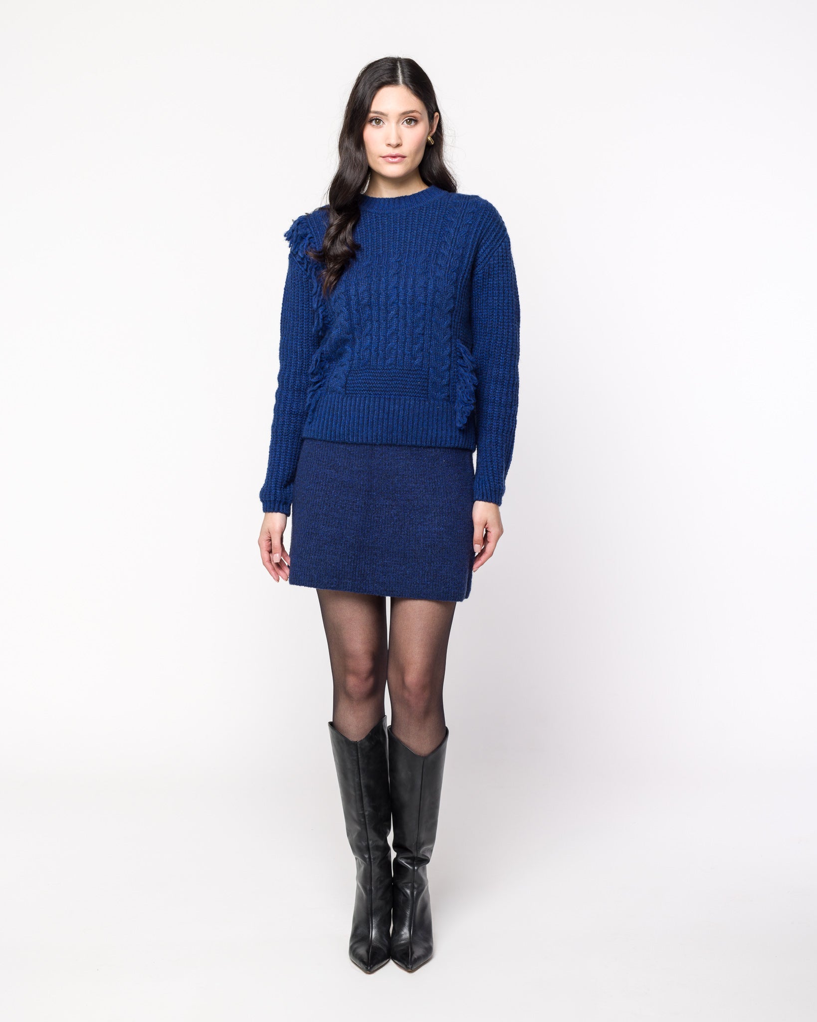 Blusa em Tricot com Franjas e Tranças - Iolanda