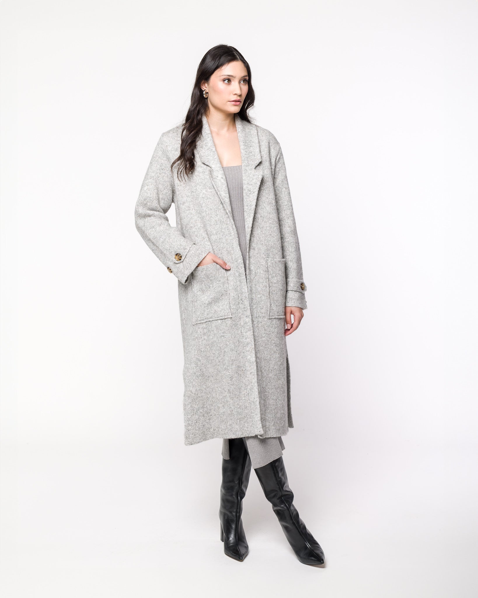 Casaco em Tricot Alfaiataria - Leona